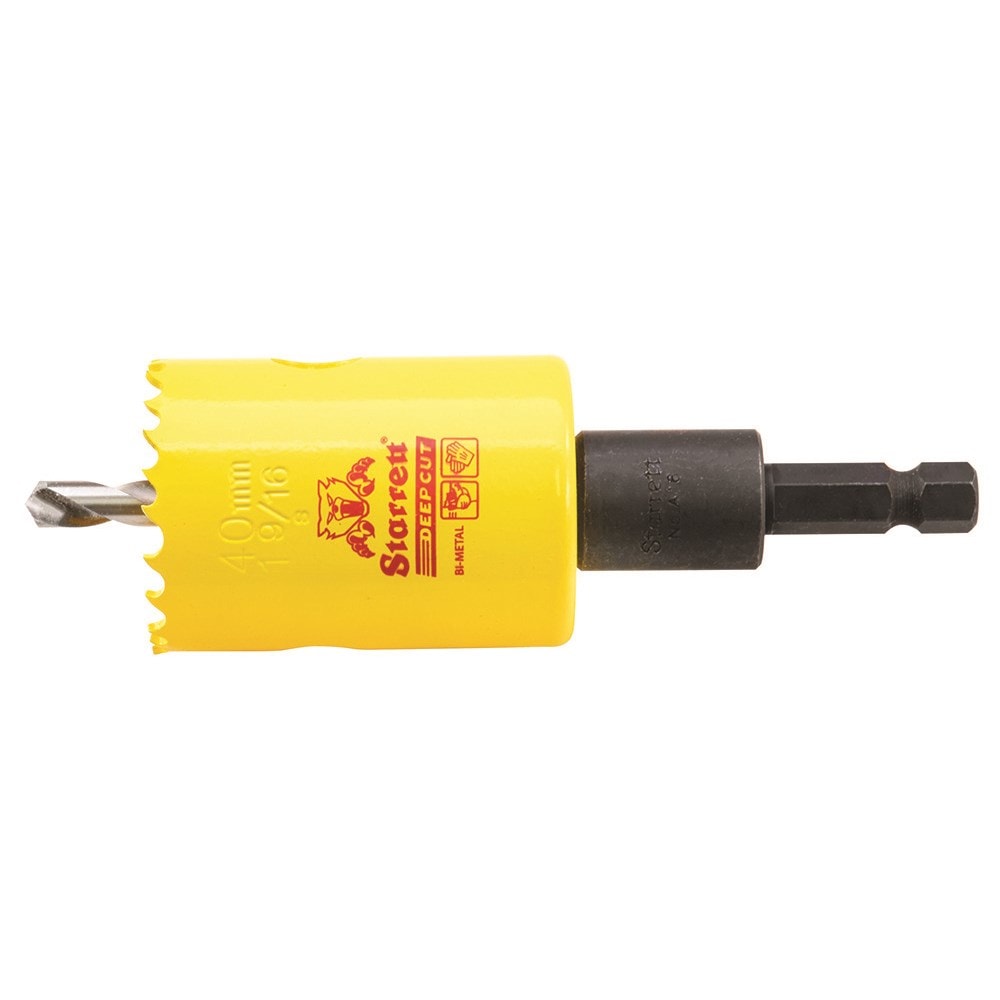 1-9/16'' (40mm) NVP Deep Cut Bi-Metal Hole Saw with Arbor