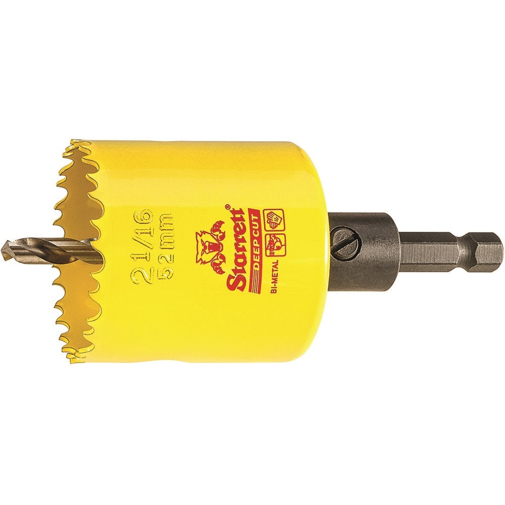 2-1/16'' (52mm) NVP Deep Cut Bi-Metal Hole Saw with Arbor