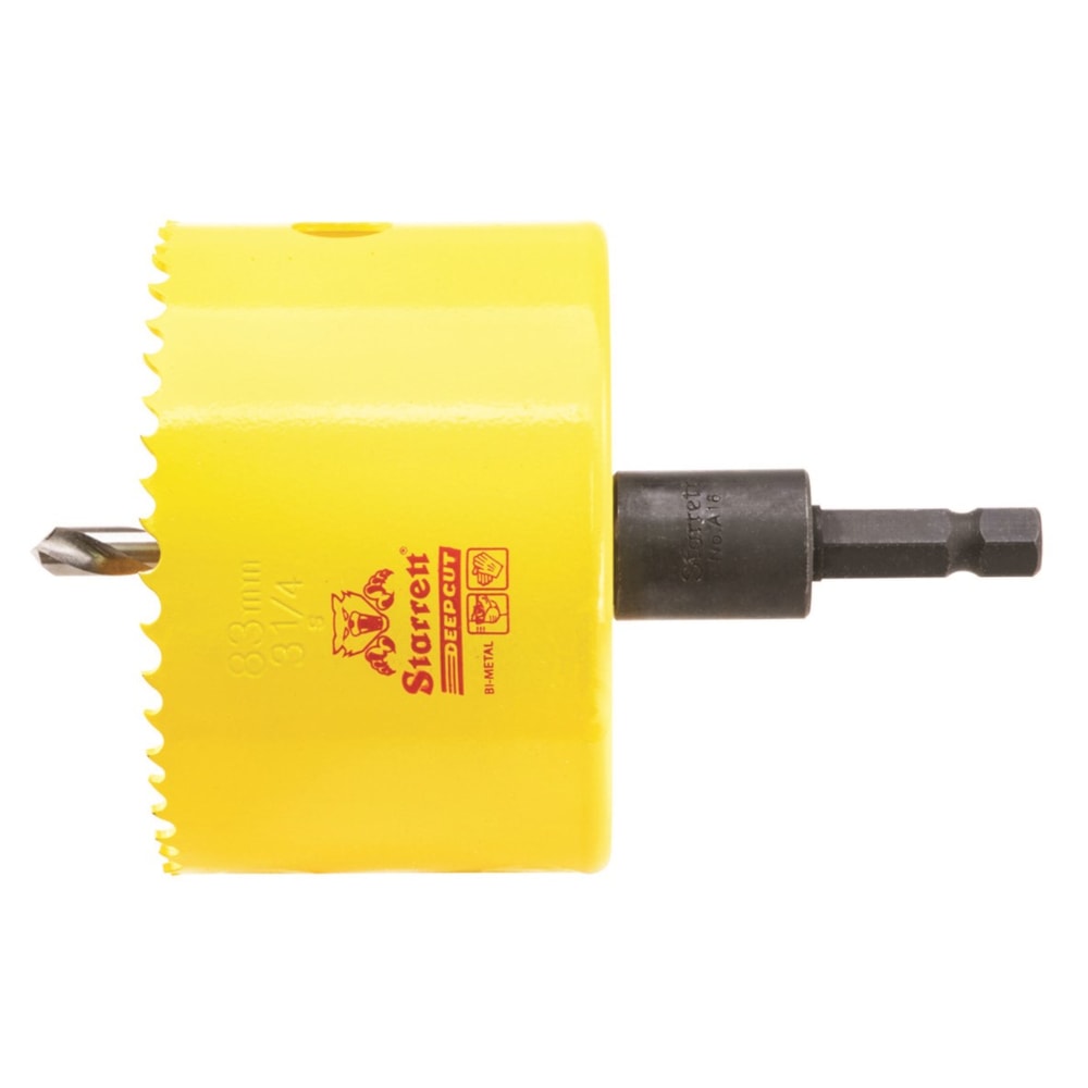 3-1/4'' (83mm) NVP Deep Cut Bi-Metal Hole Saw with Arbor