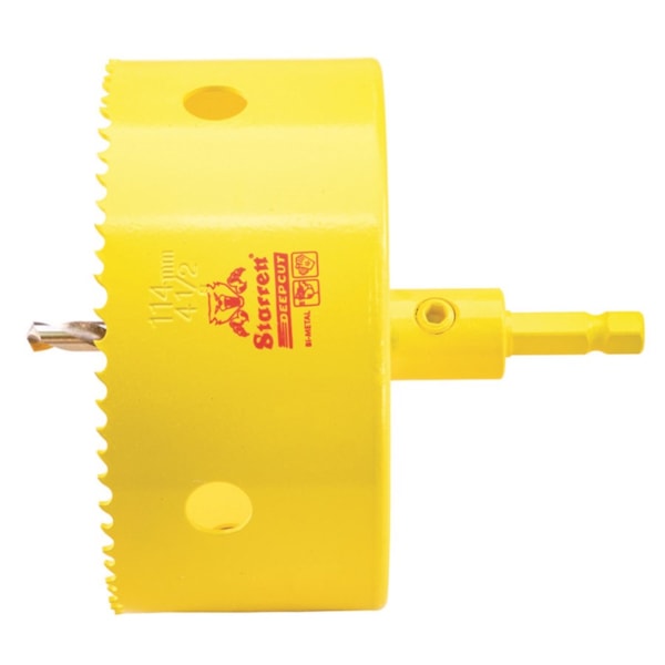 4-1/2'' (114mm) NVP Deep Cut Bi-Metal Hole Saw with Arbor
