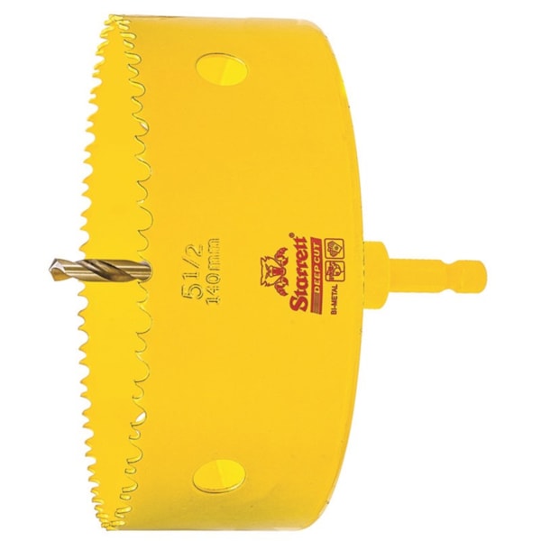 5-1/2'' (140mm) NVP Deep Cut Bi-Metal Hole Saw with Arbor