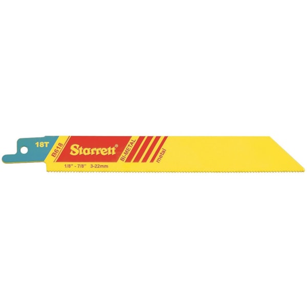 Metal Cut Reciprocating Saw Blade 6'' x 3/4 x .035 x 18T, 3X POWER, 2 Pack
