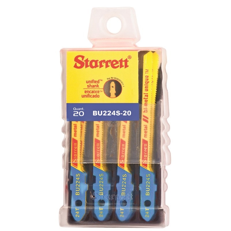 Metal Cutting Jig Saw Blade, 2'' x 3/16 x .040 x 24T, Bi-Metal, 20 Pack