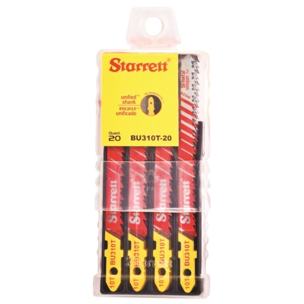 Wood Cutting Jig Saw Blade, 3'' x 5/16 x .050 x 10T, Bi-Metal, 20 Pack