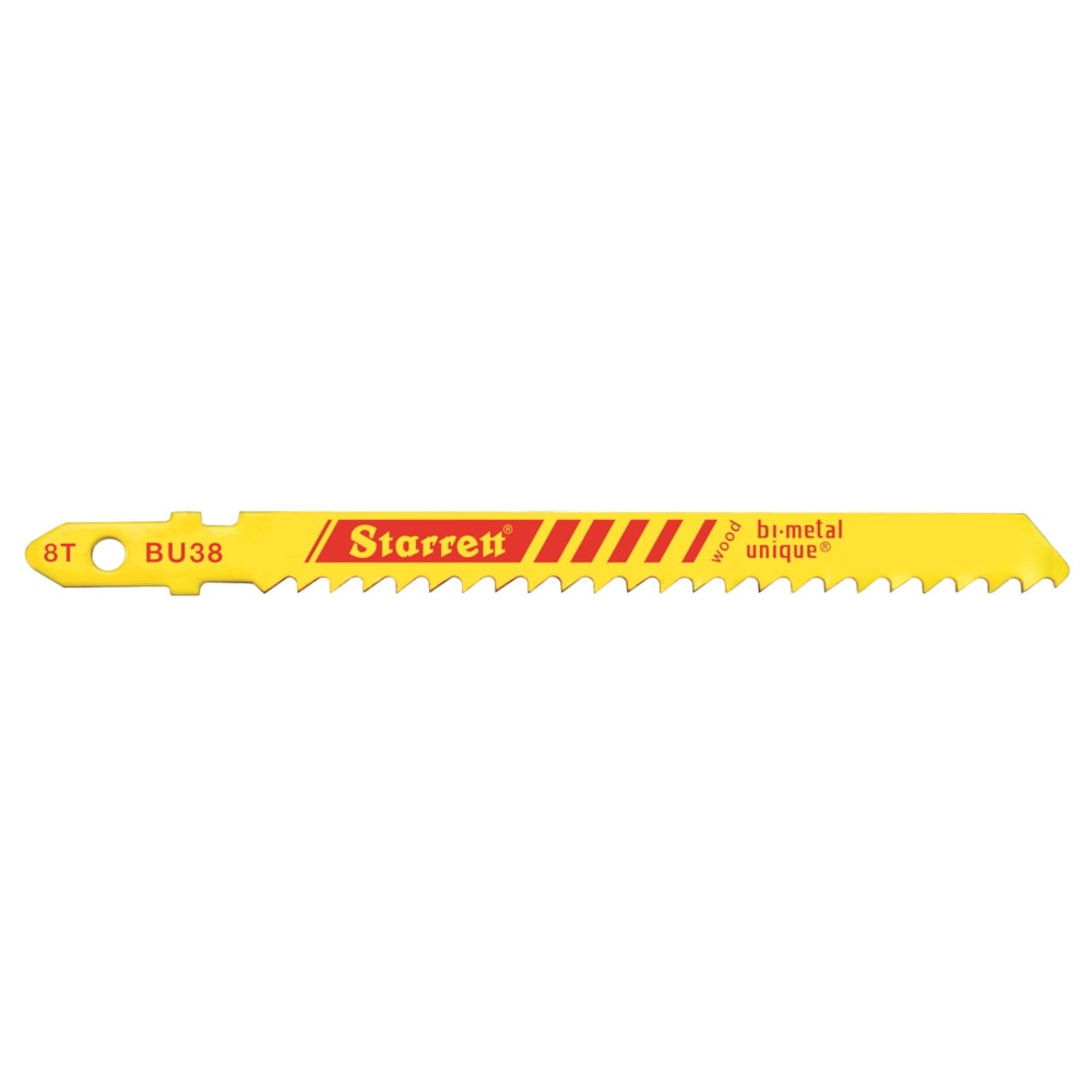 Wood Cutting Jig Saw Blade, 3'' x 5/16 x .050 x 8T, Bi-Metal, 5 Pack