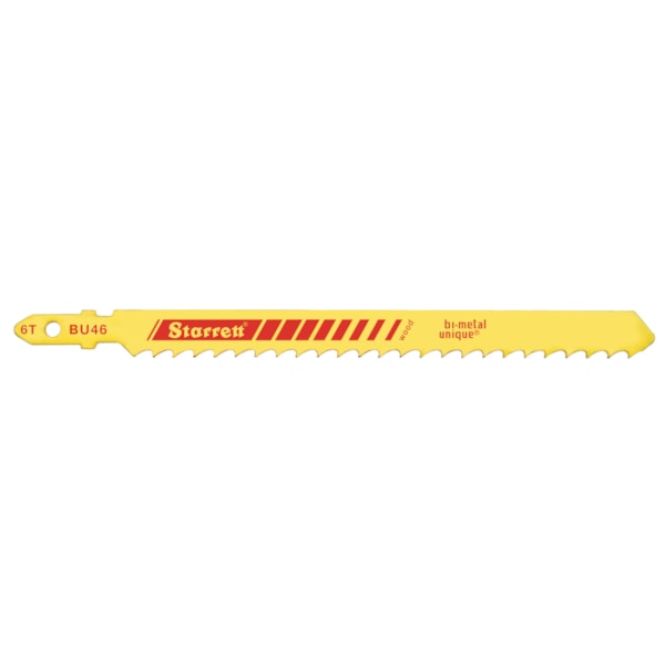 Wood Cutting Jig Saw Blade, 4'' x 3/8 x .050 x 6T, Bi-Metal, 5 Pack