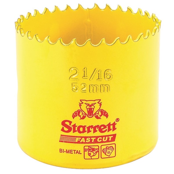 2-1/16'' (52mm) Fast Cut Straight Pitch Bi-Metal Hole Saw