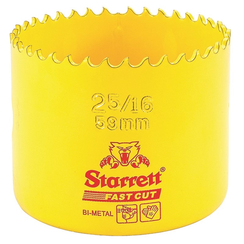 2-5/16'' (59mm) Fast Cut Straight Pitch Bi-Metal Hole Saw