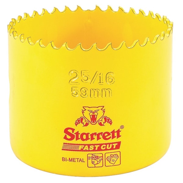 2-5/16'' (59mm) Fast Cut Straight Pitch Bi-Metal Hole Saw