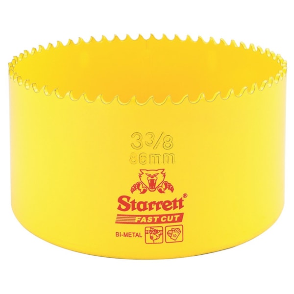 3-3/8'' (86mm) Fast Cut Straight Pitch Bi-Metal Hole Saw
