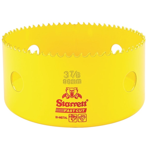 3-7/8'' (98mm) Fast Cut Straight Pitch Bi-Metal Hole Saw