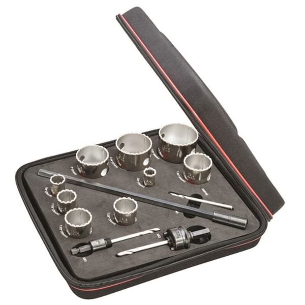 13 Piece Hole Saw Kit - Diamond Grit - General Purpose