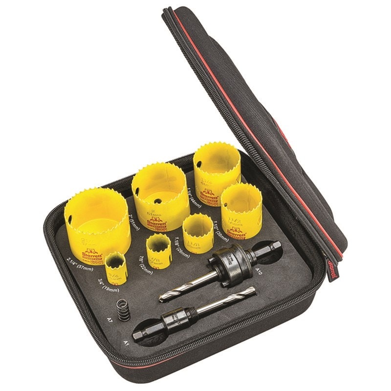 10 Piece Hole Saw Kit - Fast Cut Plumbers Kit