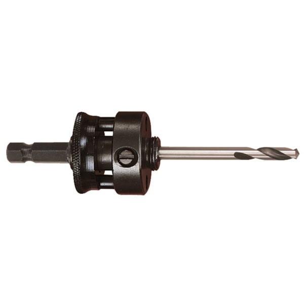 Hole Saw Arbor w/ Extended Range Pilot Drill, for Hole Saws 1-1/4'' - 8-9/32''
