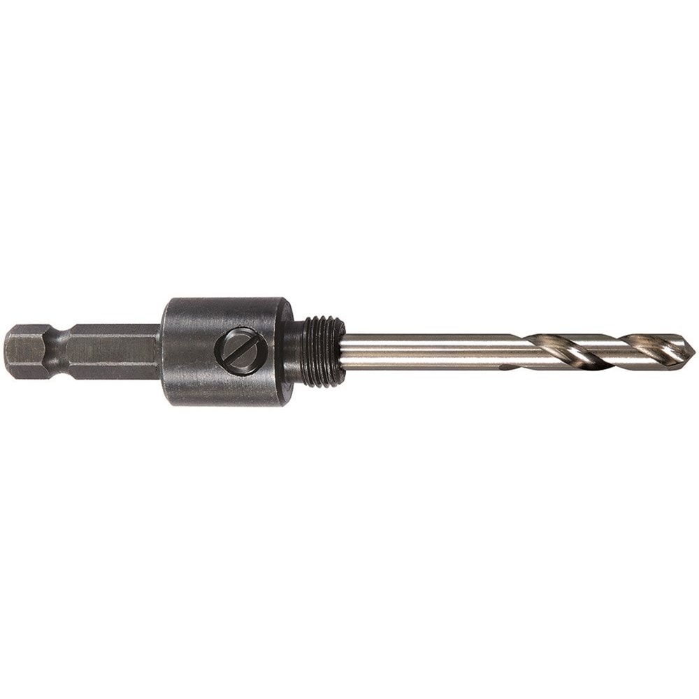 Arbor w/ Carbide Tipped Pilot Drill fits Hole Saw Dia. 9/16'' - 1-3/16'', 11/32'' hex shank