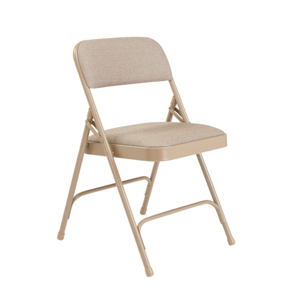 2200 Series Deluxe Fabric Upholstered Double Hinge Premium Folding Chair (Pack of 4)