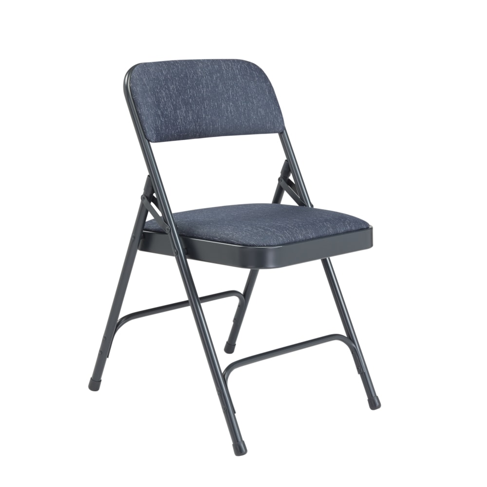 2200 Series Deluxe Fabric Upholstered Double Hinge Premium Folding Chair (Pack of 4)