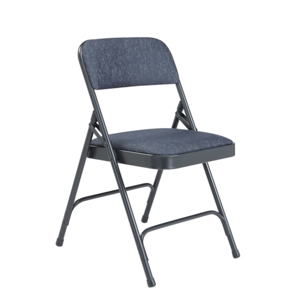 2200 Series Deluxe Fabric Upholstered Double Hinge Premium Folding Chair (Pack of 4)