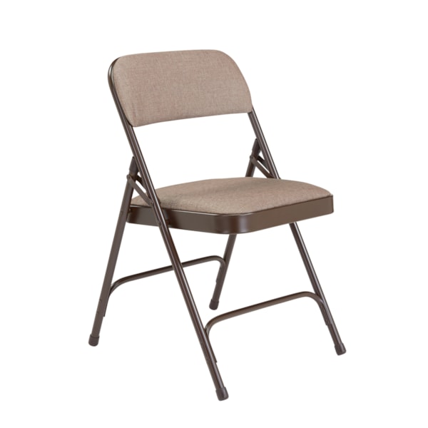 2200 Series Deluxe Fabric Upholstered Double Hinge Premium Folding Chair (Pack of 4)