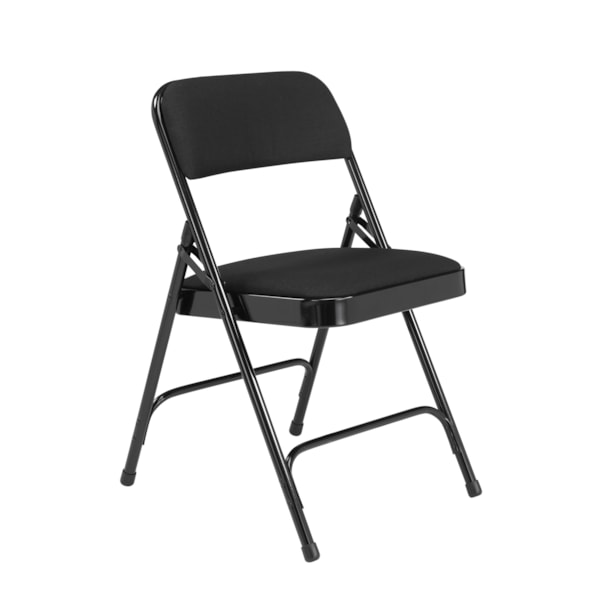 2200 Series Deluxe Fabric Upholstered Double Hinge Premium Folding Chair (Pack of 4)