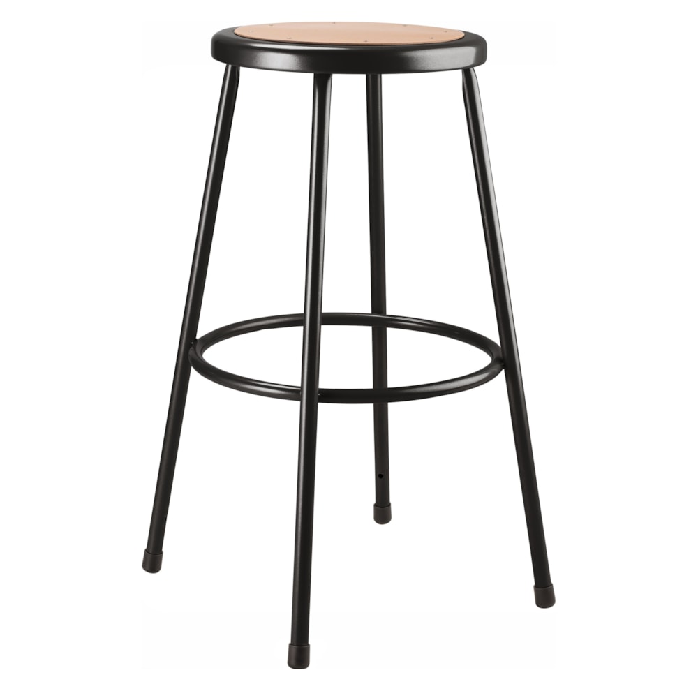30" Heavy Duty Steel Stool, Black