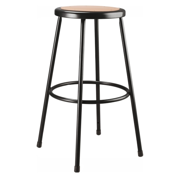30" Heavy Duty Steel Stool, Black