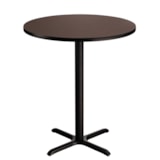 Round Café Table, "X" Base, 42" Height, 36" Round thumbnail 2