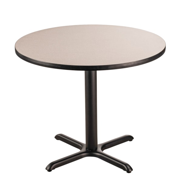 Round Café Table, "X" Base, 30" Height, 36" Round