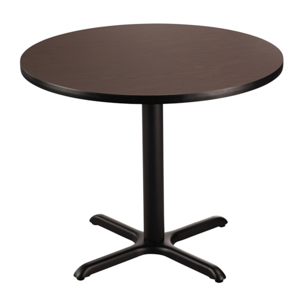 Round Café Table, "X" Base, 30" Height, 36" Round