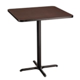 Square Café Table, "X" Base, 42" Height, 36" Square thumbnail 2