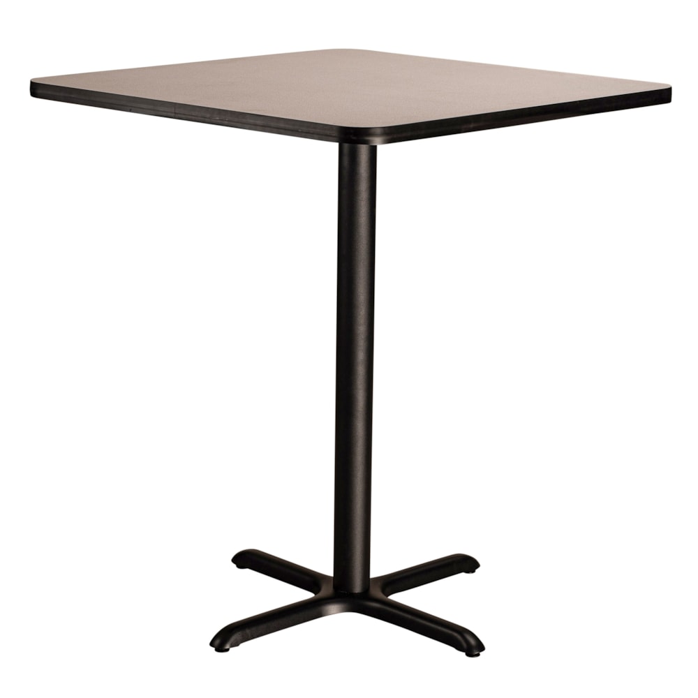 Square Café Table, "X" Base, 30" Height, 36" Square