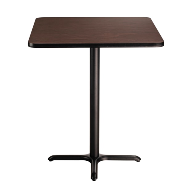 Square Café Table, "X" Base, 30" Height, 36" Square