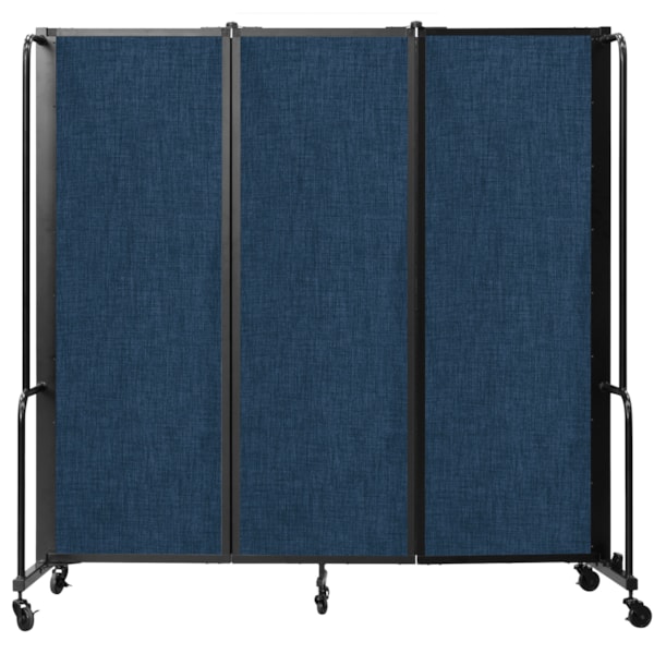 Room Divider, 6' Height, 3 Sections PET Fabric Panels