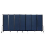 Room Divider, 6' Height, 7 Sections, PET Fabric Panels thumbnail 2