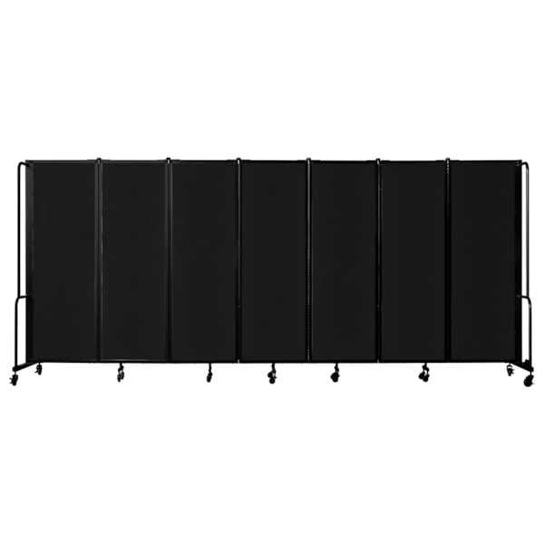 Room Divider, 6' Height, 7 Sections, PET Fabric Panels