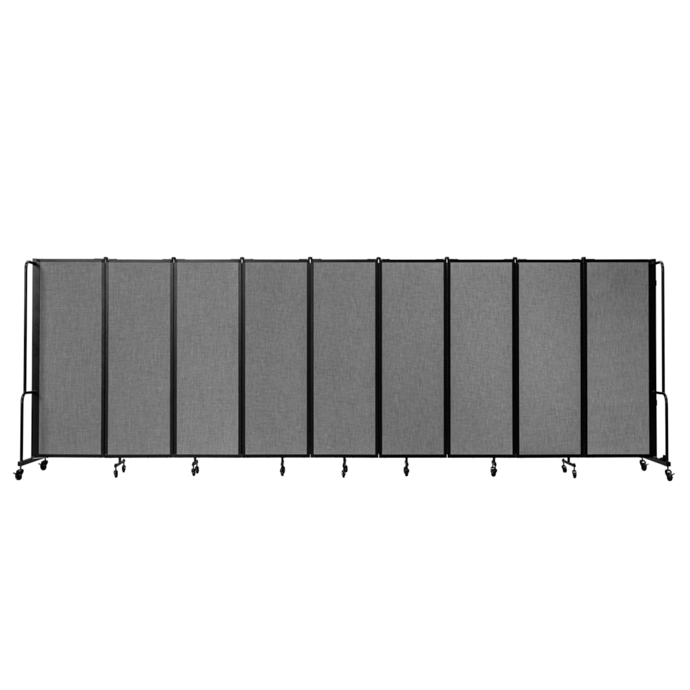Room Divider, 6' Height, 9 Sections, PET Fabric Panels