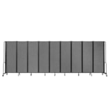 Room Divider, 6' Height, 9 Sections, PET Fabric Panels thumbnail 1