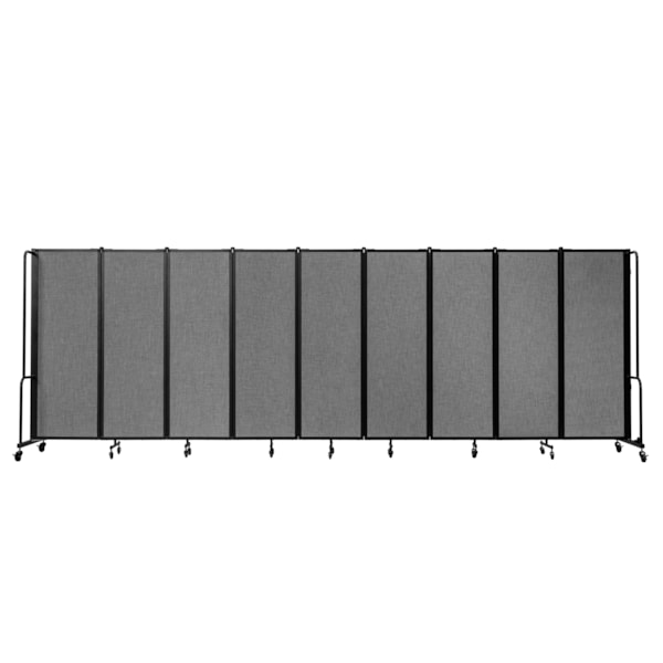 Room Divider, 6' Height, 9 Sections, PET Fabric Panels