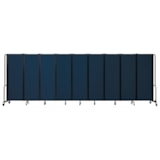 Room Divider, 6' Height, 9 Sections, PET Fabric Panels thumbnail 2