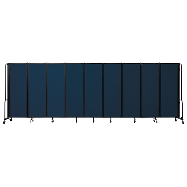 Room Divider, 6' Height, 9 Sections, PET Fabric Panels