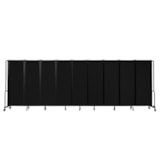 Room Divider, 6' Height, 9 Sections, PET Fabric Panels thumbnail 3