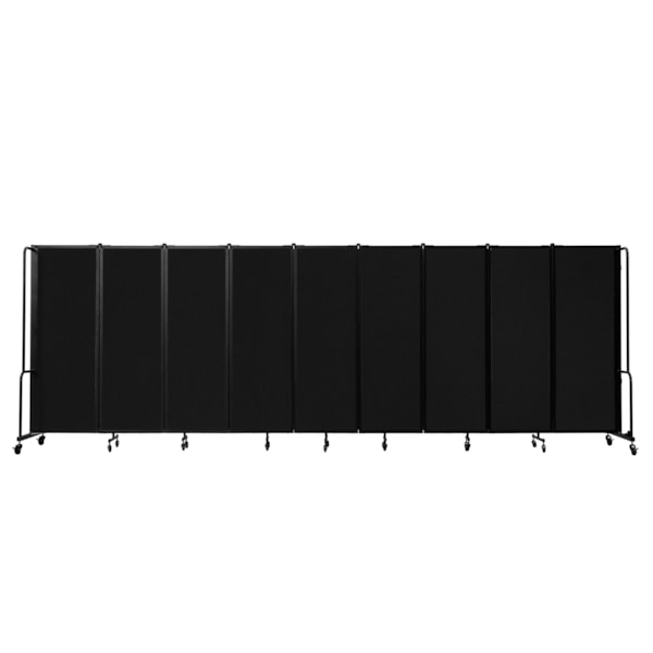 Room Divider, 6' Height, 9 Sections, PET Fabric Panels