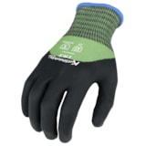 3/4 Dipped Touchscreen Foam Nitrile Palm Coated 18-Gauge Level A3 Cut Resistant Gloves thumbnail 3