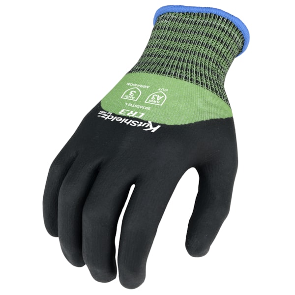 3/4 Dipped Touchscreen Foam Nitrile Palm Coated 18-Gauge Level A3 Cut Resistant Gloves