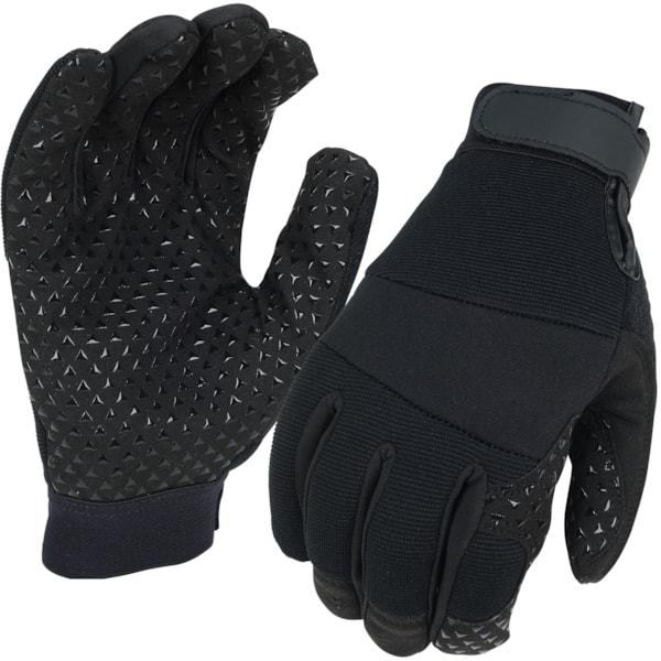 Mechanic's Style Gloves with Silicone Grip
