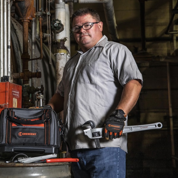 Aluminum Offset Handle Pipe Wrench