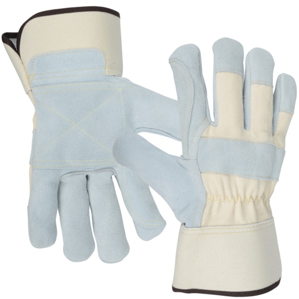 Cowhide Leather Double Palm Work Gloves