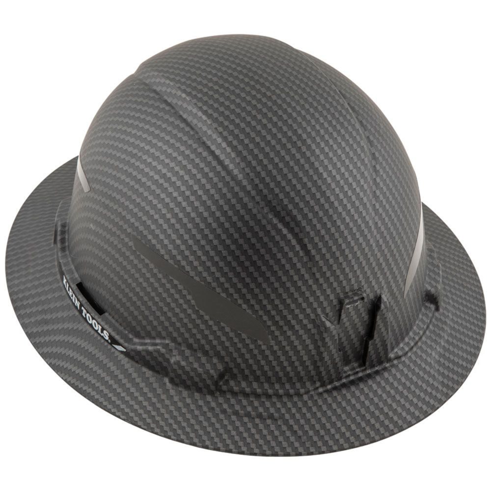 Premium KARBN™ Pattern Non-Vented Full Brim Hard Hat