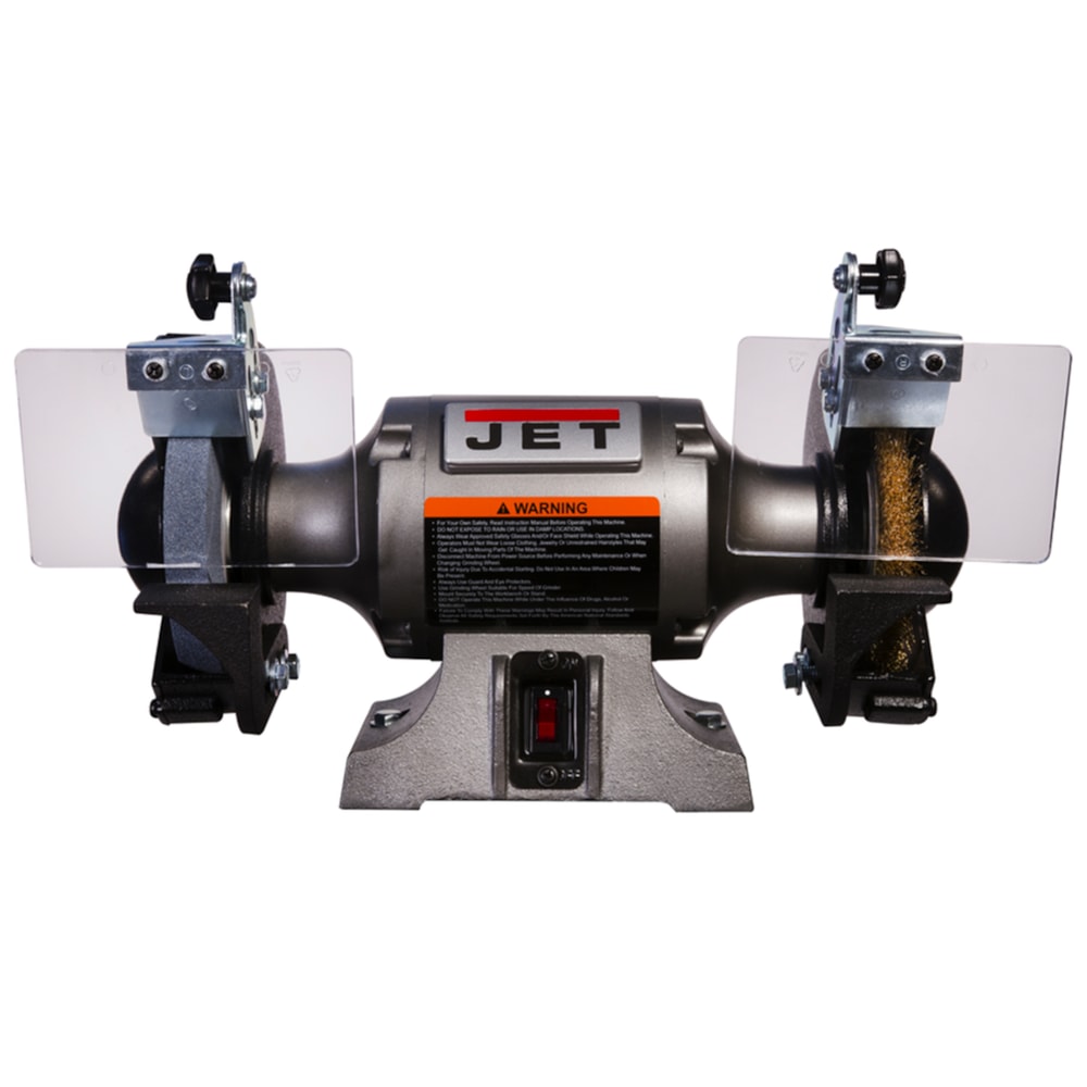 Shop Grinder with Grinding Wheel and Wire Wheel