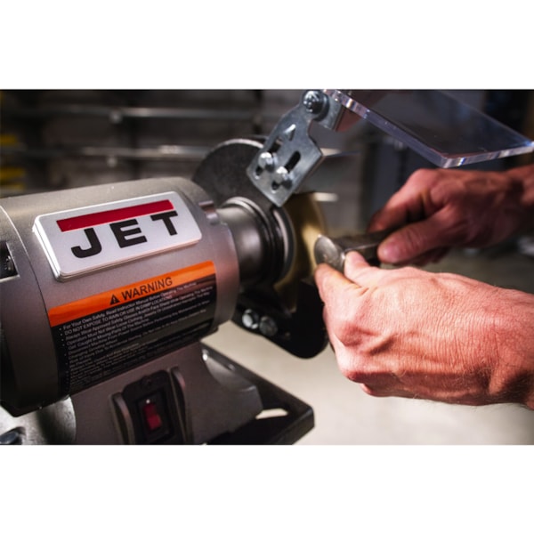 Shop Grinder with Grinding Wheel and Wire Wheel